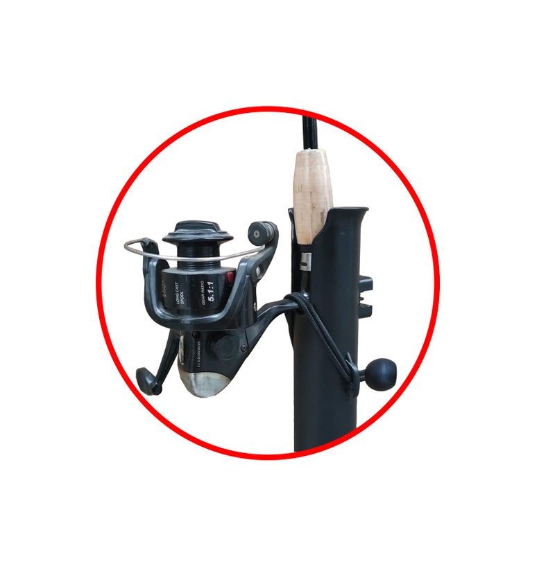 Brocraft Tackle Rack - 5-Rod Poly Black Rod Holder Rack - Image 4